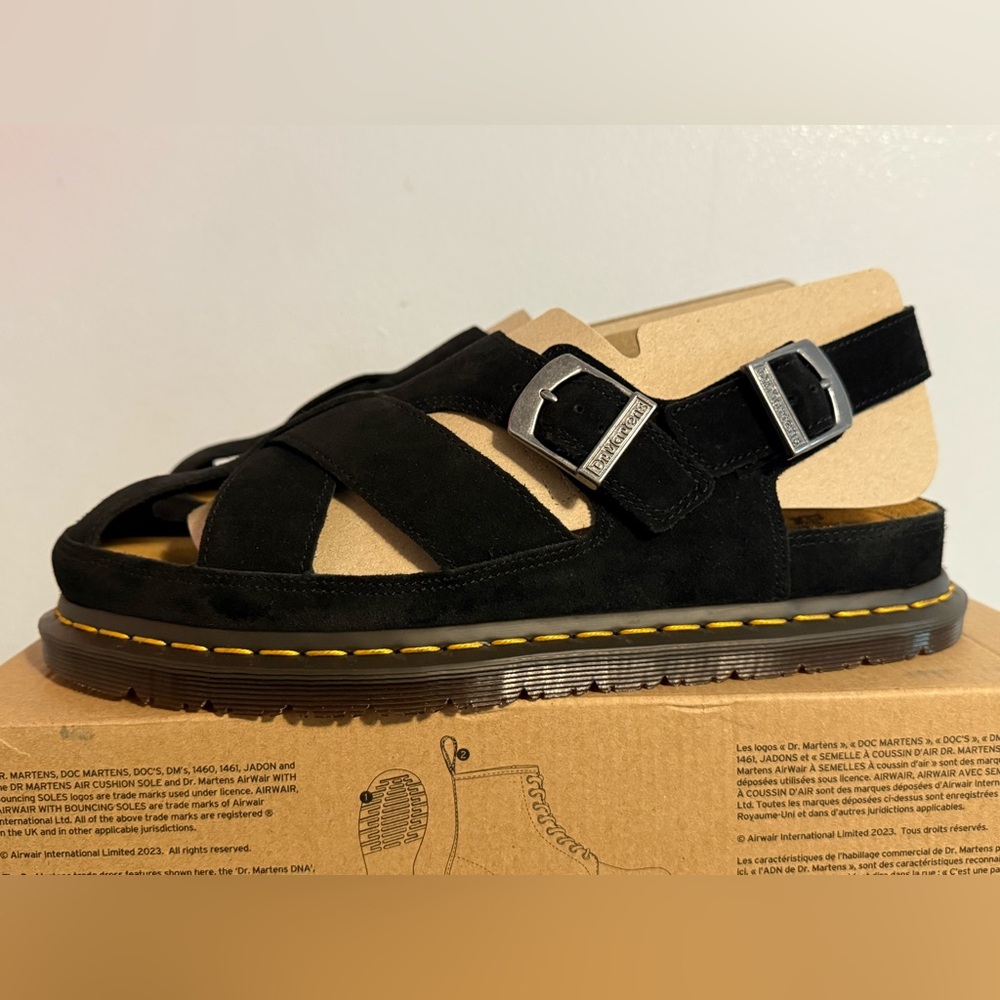 **WOMEN** BRAND NEW Dr Martens - ARCHIVE FISHERMAN SUEDE SANDALS - Sz 11 & 12 - Picture 4 of 8